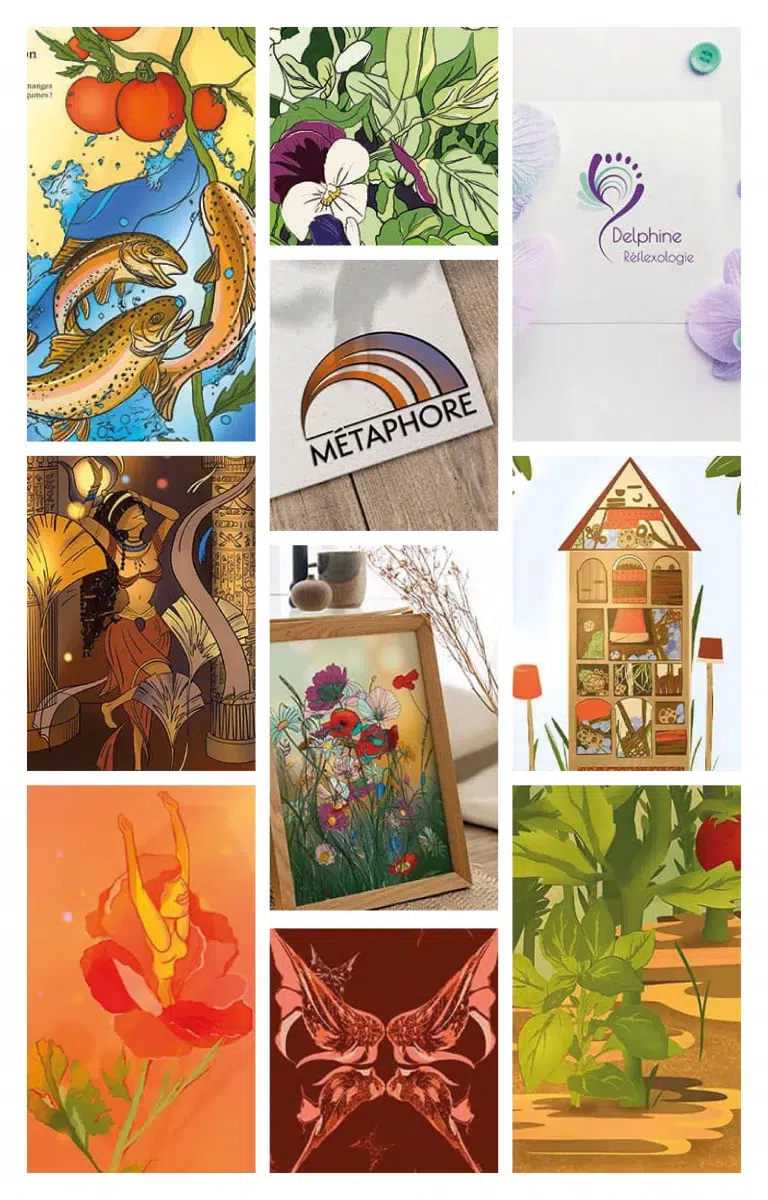 Graphiste et illustratrice française pour les marques engagées pour l’environnement basée à chambéry, en savoie, en région auvergne rhône-alpes