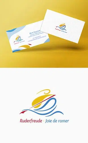 Identité visuelle et supports de communication pour une spécialiste de l'aviron