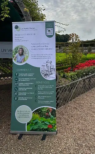 kakémono - expliquer - éco-paysagiste - paysagiste